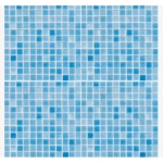 Gloss Mosaic Tiles Size 31.6×31.6 cm, Blue Color, Fluro Design | Abyat Company