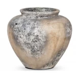 مركن زرع فايبر أسمنتي، مقاس 60×60×50 سم، لون كلاسيك كريمي