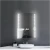 Silver Rectangular Mirror with Touch LED Light, Size 60 x 80 cm, Silver Color