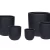 Fiberglass Plant Planter , Width 25.5cm Depth 25.5cm Height 25.5cm, Small size Black Color
