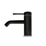 Washbasin Faucet Height 16.1 cm, Depth 14.7 cm, Matte Black Color