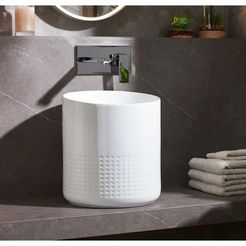 Long Countertop Wash Basin 36x36x40 cm, Chrome | Abyat Company