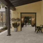 بلاط أرضيات سيراميك خارجي ابعاد 60×60×1.5سم ، لون بيج | الخزف السعودي