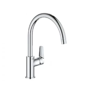 خلاط مغسلة بمقبض واحد 1/2 بوصة كروم، شكل C | Grohe