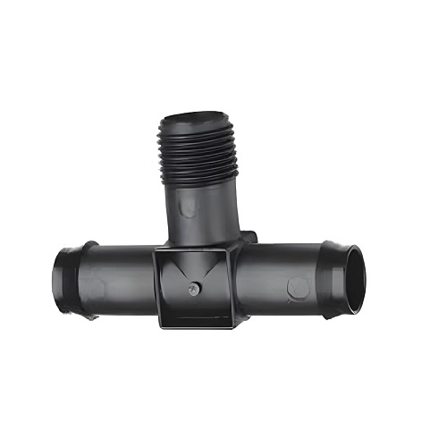 LDPE Tee with Male Thread 25mmx1 inch, Black Color | Al Wasail