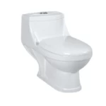 Floor Mounted Toilet, White Color,  Size 25 cm, Chinese Round Shape