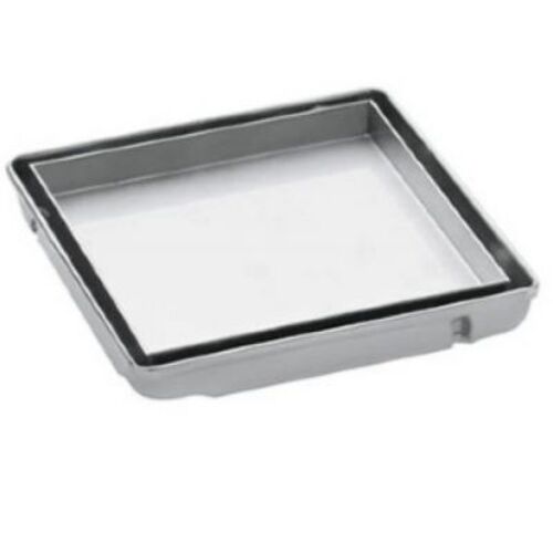 صفاية تصريف ارضية تصميم مربع مقاس 15×15 سم لون كروم | N167.501