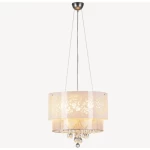 Crystal Chandelier Modern Design, 50 cm Height, Size 60x60 cm, White Color