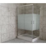 Shower Enclosure Rectangular with Shower Tray, Width 120 cm, Length 80 cm, Height 190 cm | Prime Alarabia