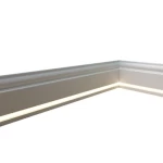 نعلات ديكور فوم PU المضيئة، مقاس 2.44×15 ×2 سم، لون أبيض | شركة زخارف