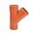 PVC Plastic Y-Tee Size 75 mm, SDR 41, Orange | Al Manar
