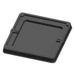 غطاء مانهول تجويف داخلي حديد زهر مقاس 600×600 ملم، مربع الشكل  حموله 1.5 طن  لون رمادي | مصنع سعودي كاست