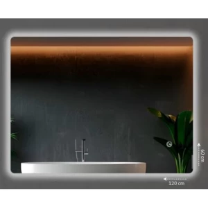 مراية حمام صيني 60×120 سم مستطيل مع إضاءة ليد | المهيدب للأدوات الصحية والسيراميك