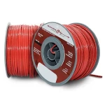 BAHRA 14 AWG THHN American Electric Wire, 600V, Stranded Copper PVC Insulation, Nylon Jacket, Red Color