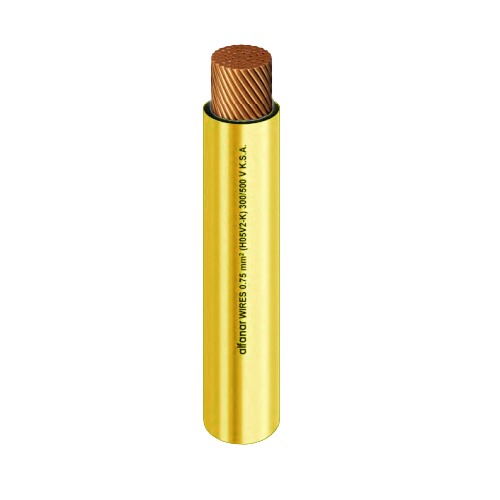 Single Core Flexible Copper Cable PVC 70 Insulation 95 mm² 450/750 Volt 300 Feet Yellow | Al Fanar