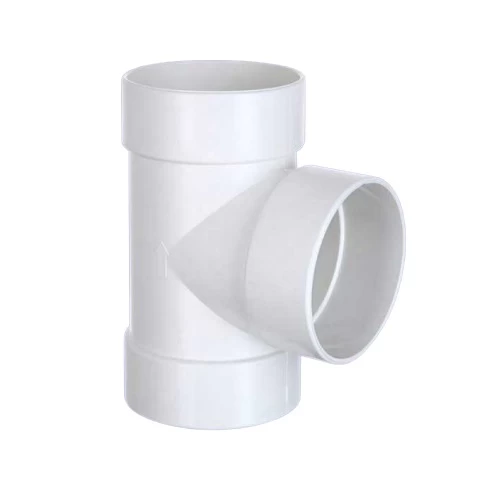 Shop TEE PVC 90° Schedule 40 Al-Jawdah Brand Size 90 mm White Color