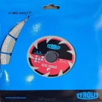 Depressed center cutting cylinder, dimensions 180 x 2.6 x 22.23 mm, Tyrolit brand