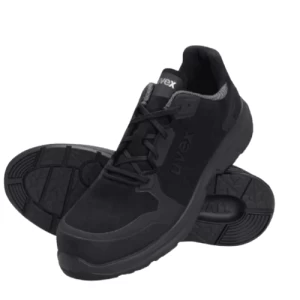 حذاء حماية رياضي Uvex1 خفيف الوزن مقاس 44 مقاوم للانزلاق لون أسود عرض 11 مرن | رضا للسلامة