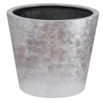 مزهرية حجرية للنباتات مقاس 70×60 سم لون فضي