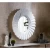 Decorative Mirrors Size 90x90x8 cm, White Color, Island Design