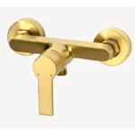 Shower Mixer Brass, Weight 1.75 kg, Gold Color