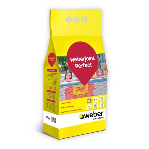 Tile Grout Mortar Weberjoint Perfect Ref 5kg Bag, Cement-Based | Sodamco-Weber