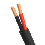 10mm 2 Core Solid Copper Electrical Cable 300/500 volts, PVC 70°C Insulation, Black Color, 2000 M Length | Saudi Cable Company