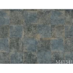 ورق جدران تصميم مودرن مقاس 10 م×1.06م، لون رمادي داكن، موديل 41341