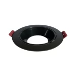 قاعدة سبوت لايت متحركة مانعة للتوهج، مقاس 8.5 سم، لون اسود، GU5