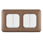 مفتاح انارة كهرباء رباعي دركسيون 10 أمبير، لون نحاسي، 7×14 سم، 250 فولت | سبكترا