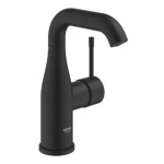 جروهي خلاط مغسلة كلاسيكي، مجموعة ايسينس، حجم وسط، أسود