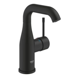 جروهي خلاط مغسلة كلاسيكي حجم وسط أسود، مجموعة Essence | Grohe