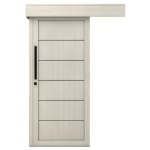 باب سحاب بريميوم ، لون رمادي فاتح، مقاس 265 × 110 سم، سمك 6 سم، موديل Bm01