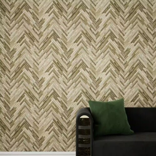 Wooden Design Wallpaper Size 10 mx50 cm Khaki Color | IV-37051-2