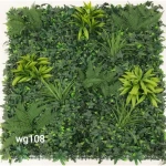 3D Artificial Grass Wall Covering, Green color 