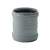 UPVC R/J Coupling with Register [SAPPCO] Outside Diameter 110 mm Length  290 mm Gray Color