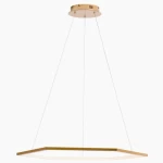 إضاءة سقف ليد، تصميم عصري، ارتفاع 100 سم، قطر 80 سم، لون ذهبى