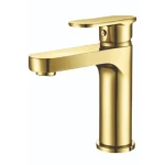 Short Washbasin Tap 13.4×16.2 cm, Gold Color