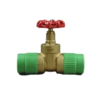 PPR Gate Valve Red Handle Size 32 mm, Pressure 25 bar, Green Color | ASK Company