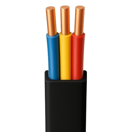 Three Core 1.5 sq mm Solid Copper Electric Cable 300/500 volts, PVC 85°C Insulation, Black, 100 M/Drum | Saudi Cable Company