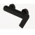Shower Mixer, Black Color, Size 12×23×23 cm