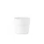 Ceramic plant pot, size 17x16 cm, white color