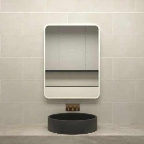 Rectangle Reflector 60 × 80 cm Silver Aluminum Frame | Al Muhaidib Sanitary and Ceramic