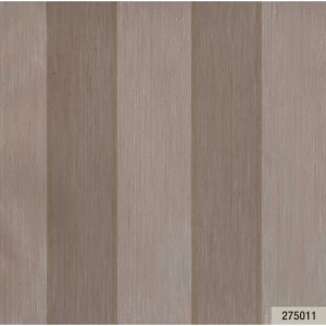 Italian Wallpaper Brown Color Striped Design, Size 10mx0.73m, Model 275011 | Balbaid Decor Company