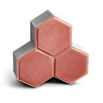 بلاط رصيف انترلوك دلتا  براند الارمك  سمك  8 سم اللون بني