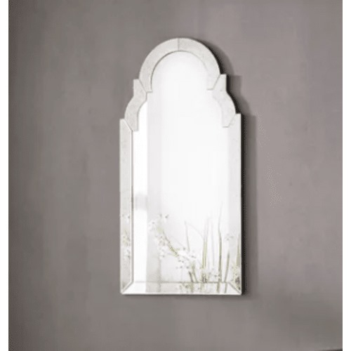 Decorative Mirrors Size 51x109x9 cm, Antique Silver Color, Island Design | Abyat Company