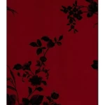 Wallpaper, Floral Design, Dark red and black Color, Size 10m×53cm