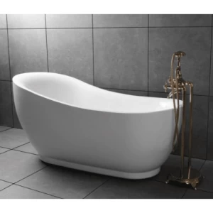 حوض استحمام بانيو متنقل تصميم كلاسيك 150×75 سم، لون ابيض | برايم العربية