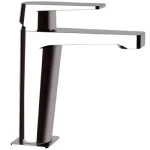 Italian Automatic Washbasin Tap, Brass, Chrome Color, Short
