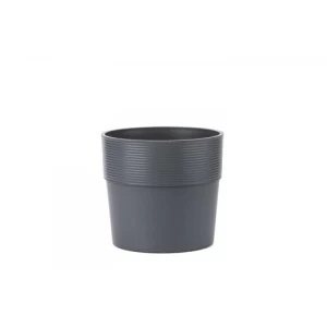 Decorative Ceramic Plant Pot 17x16 cm, Gray Color | Sultan Garden Center